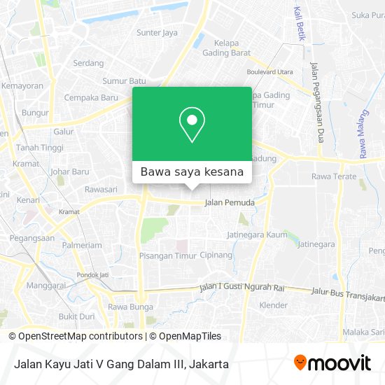 Peta Jalan Kayu Jati V Gang Dalam III