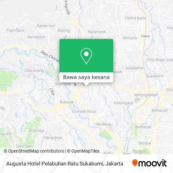 Peta Augusta Hotel Pelabuhan Ratu Sukabumi