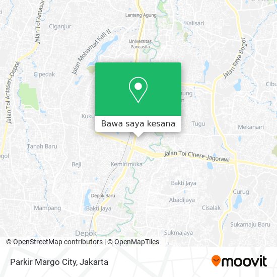 Peta Parkir Margo City