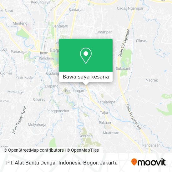 Peta PT. Alat Bantu Dengar Indonesia-Bogor