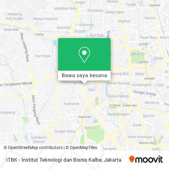 Peta ITBK - Institut Teknologi dan Bisnis Kalbe