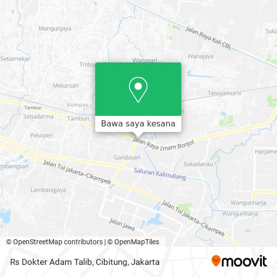 Peta Rs Dokter Adam Talib, Cibitung