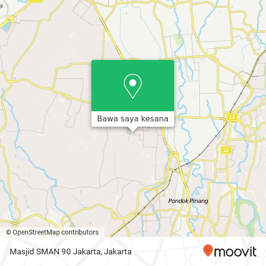 Peta Masjid SMAN 90 Jakarta