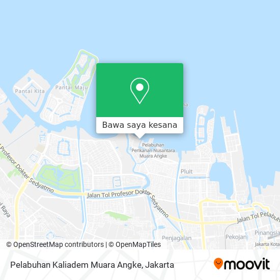 Peta Pelabuhan Kaliadem Muara Angke