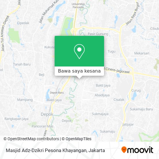 Peta Masjid Adz-Dzikri Pesona Khayangan