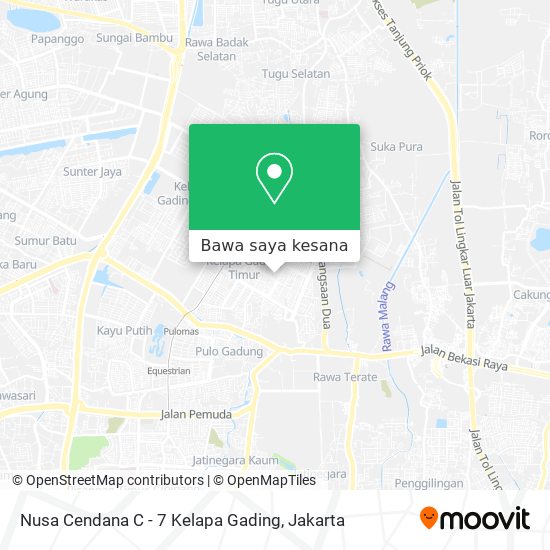 Peta Nusa Cendana C - 7 Kelapa Gading