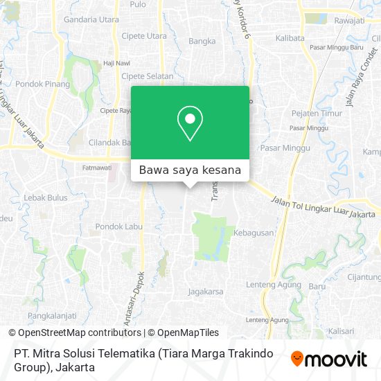 Peta PT. Mitra Solusi Telematika (Tiara Marga Trakindo Group)