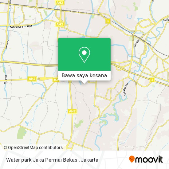 Peta Water park Jaka Permai Bekasi