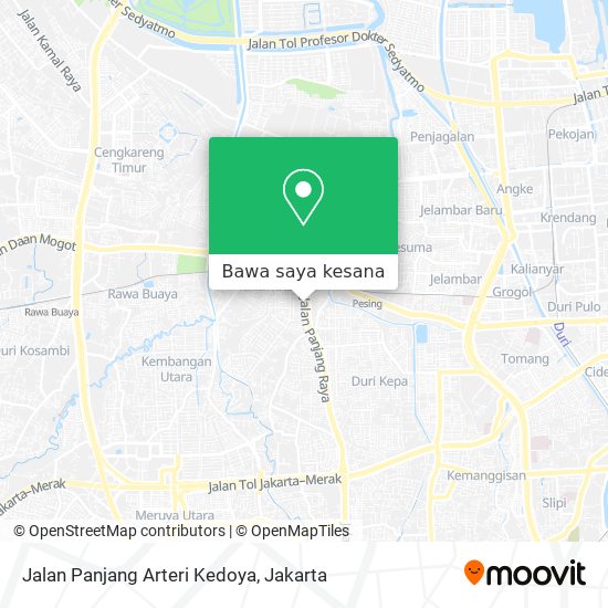 Peta Jalan Panjang Arteri Kedoya
