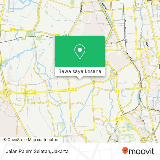 Peta Jalan Palem Selatan