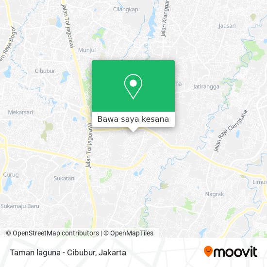 Peta Taman laguna - Cibubur