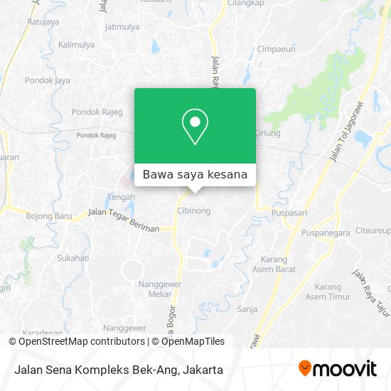 Peta Jalan Sena Kompleks Bek-Ang