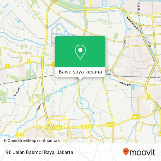 Peta 96 Jalan Basmol Raya