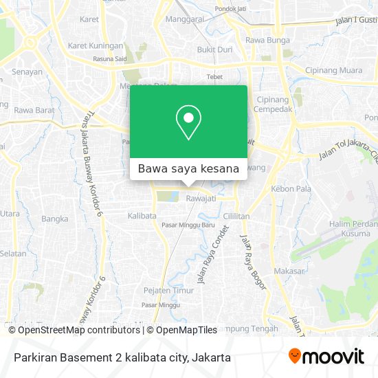 Peta Parkiran Basement 2 kalibata city