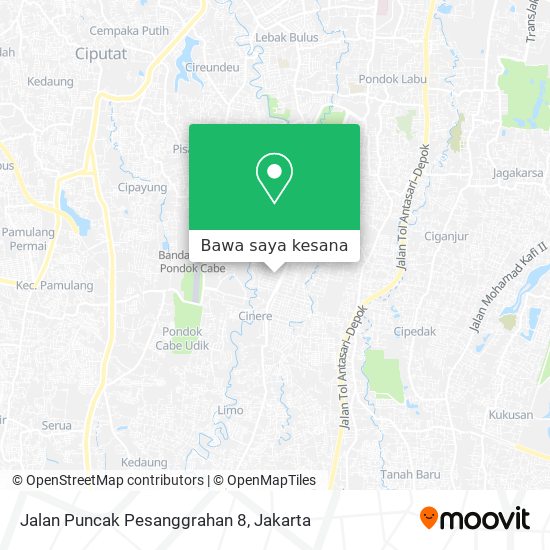 Peta Jalan Puncak Pesanggrahan 8