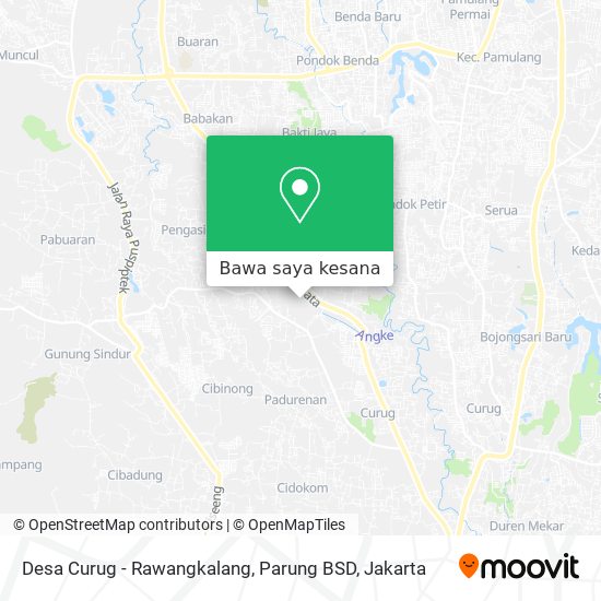 Peta Desa Curug - Rawangkalang, Parung BSD