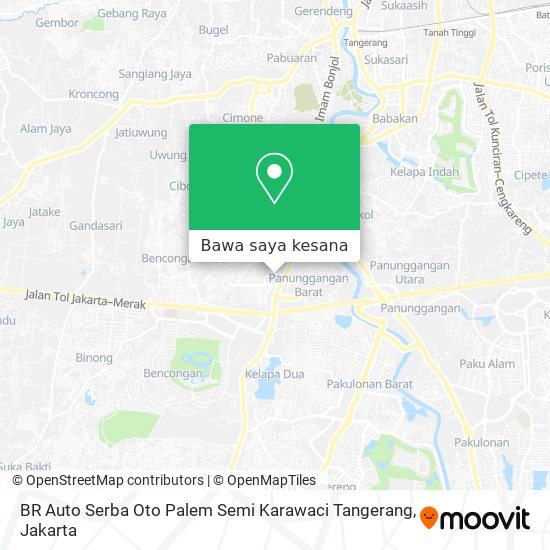 Peta BR Auto Serba Oto Palem Semi Karawaci Tangerang