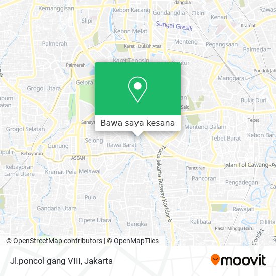 Peta Jl.poncol gang VIII