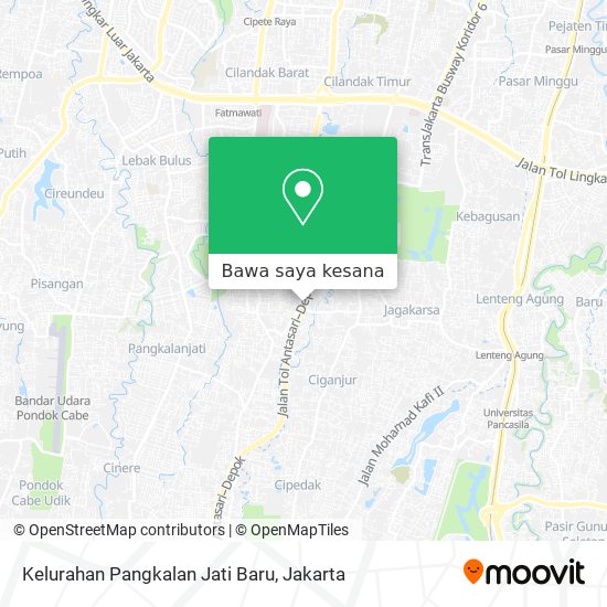 Peta Kelurahan Pangkalan Jati Baru