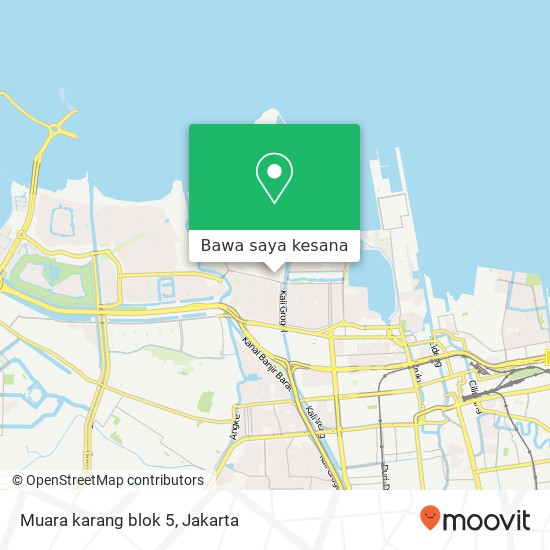 Peta Muara karang blok 5