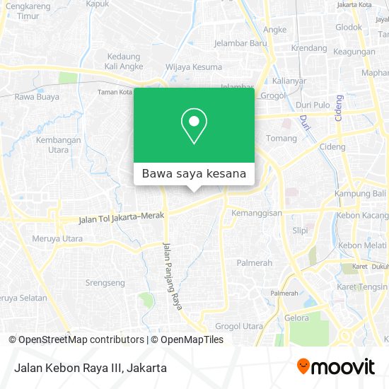 Peta Jalan Kebon Raya III