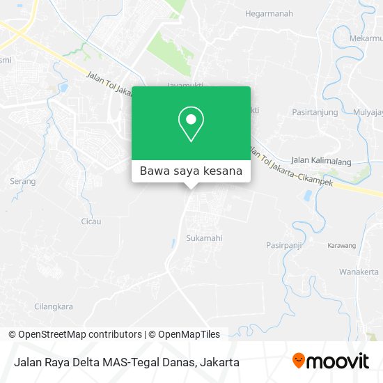 Peta Jalan Raya Delta MAS-Tegal Danas