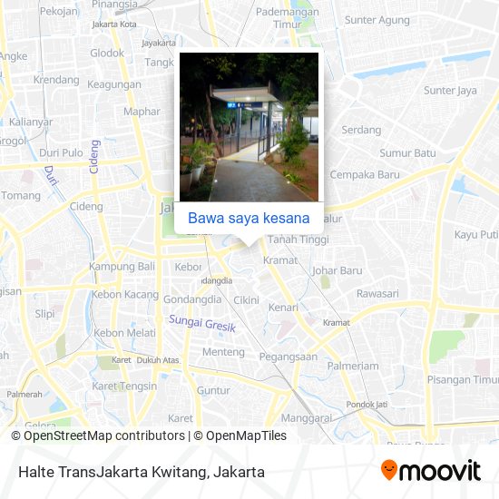 Peta Halte TransJakarta Kwitang