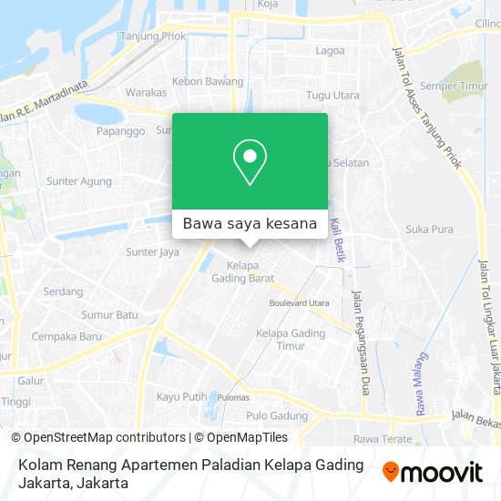 Peta Kolam Renang Apartemen Paladian Kelapa Gading Jakarta