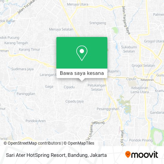 Peta Sari Ater HotSpring Resort, Bandung