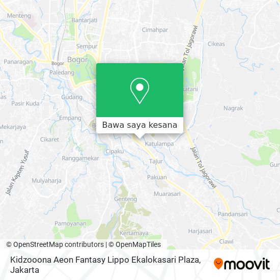 Peta Kidzooona Aeon Fantasy Lippo Ekalokasari Plaza