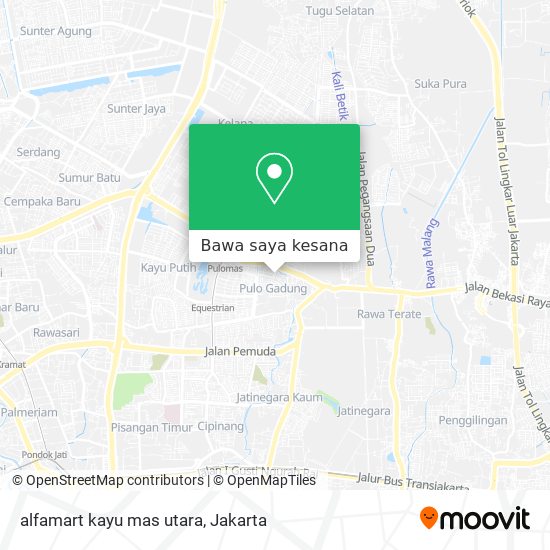 Peta alfamart kayu mas utara