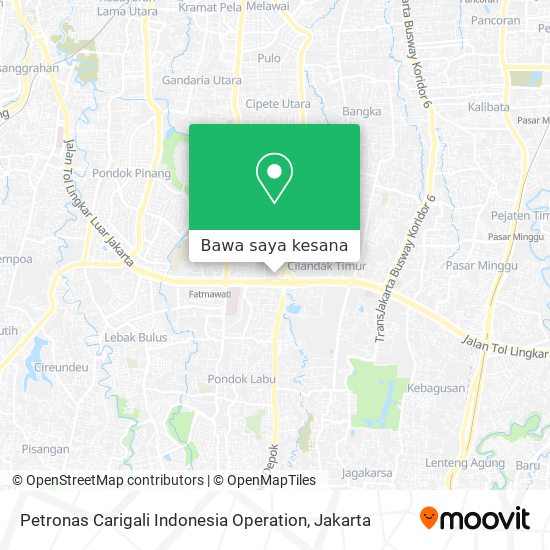 Peta Petronas Carigali Indonesia Operation