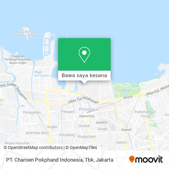 Peta PT. Charoen Pokphand Indonesia, Tbk