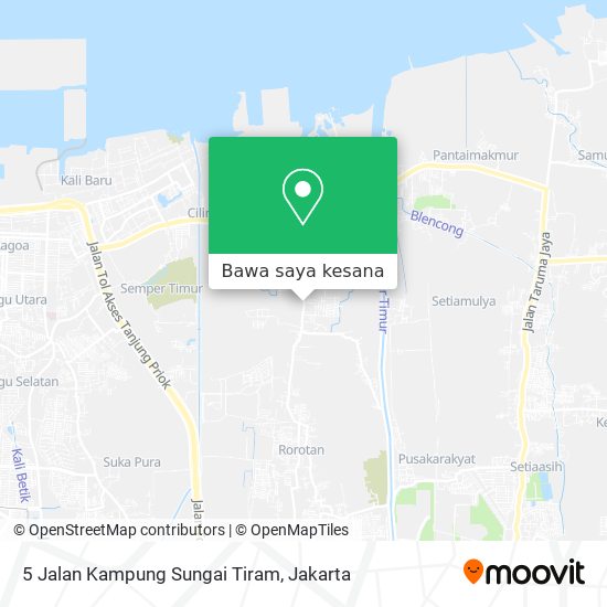 Peta 5 Jalan Kampung Sungai Tiram