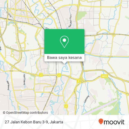 Peta 27 Jalan Kebon Baru 3-9