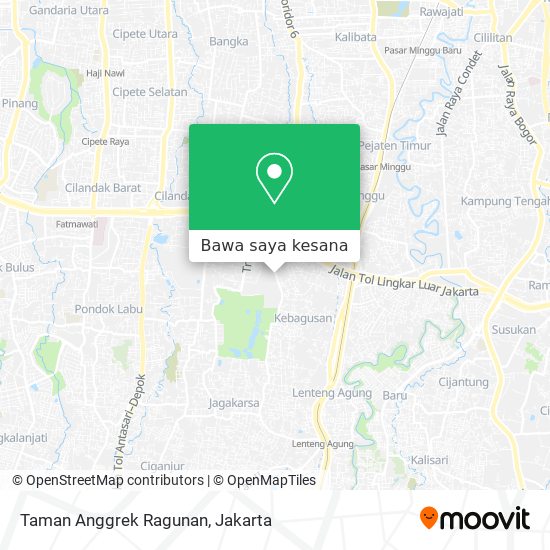 Peta Taman Anggrek Ragunan