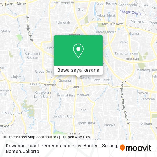 Peta Kawasan Pusat Pemerintahan Prov. Banten - Serang, Banten