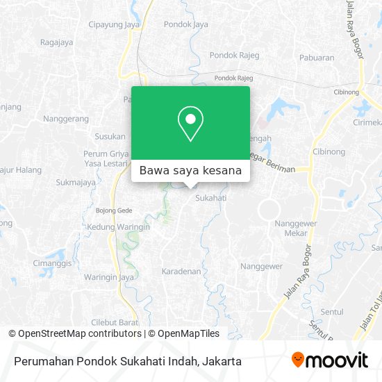 Peta Perumahan Pondok Sukahati Indah