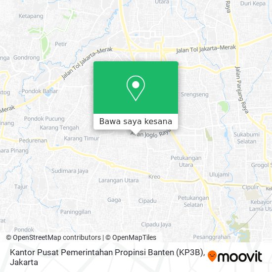 Peta Kantor Pusat Pemerintahan Propinsi Banten (KP3B)