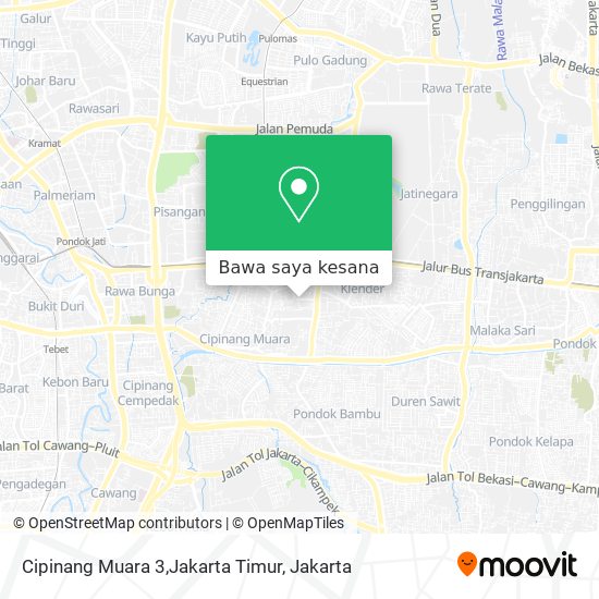 Peta Cipinang Muara 3,Jakarta Timur