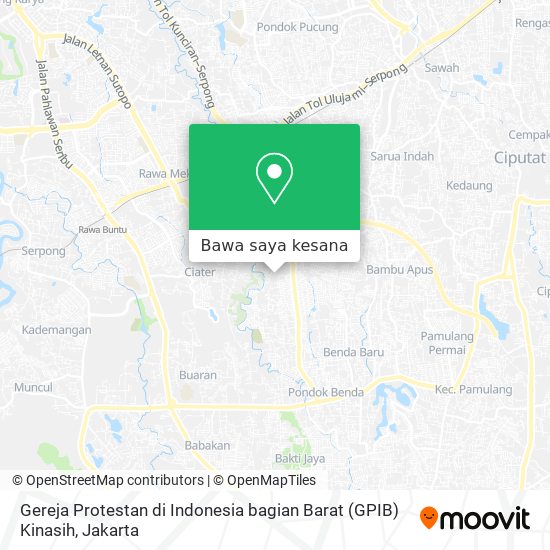 Cara Ke Gereja Protestan Di Indonesia Bagian Barat (GPIB) Kinasih Di ...