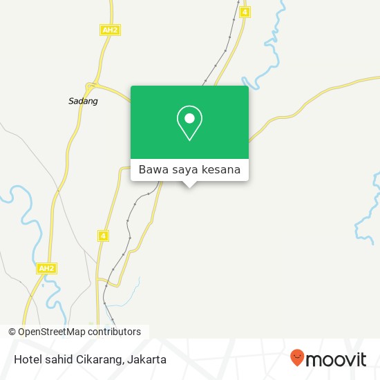 Peta Hotel sahid Cikarang