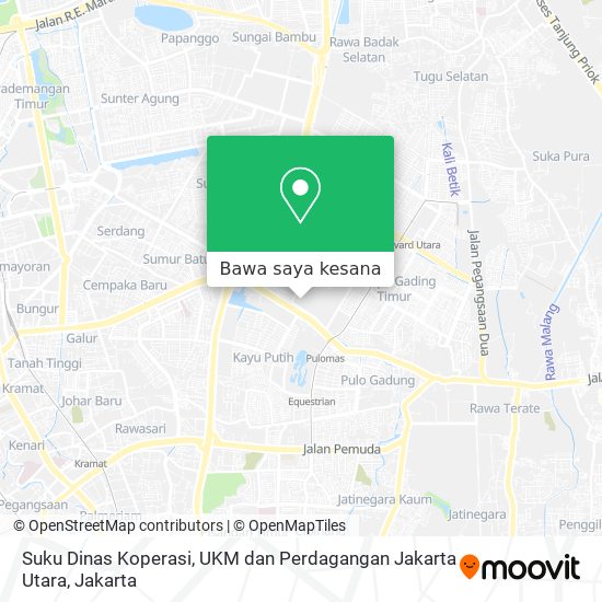 Peta Suku Dinas Koperasi, UKM dan Perdagangan Jakarta Utara