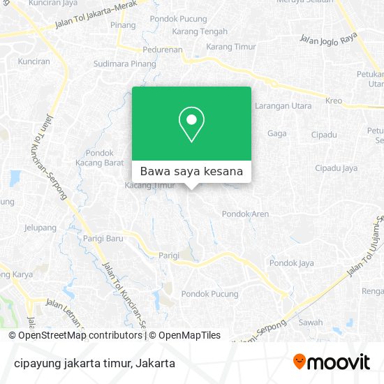 Peta cipayung jakarta timur