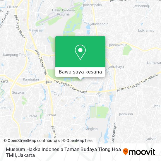 Peta Museum Hakka Indonesia Taman Budaya Tiong Hoa TMII
