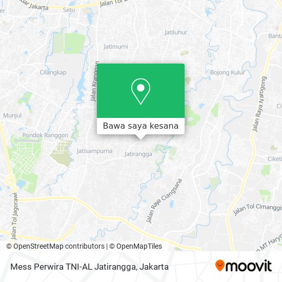 Peta Mess Perwira TNI-AL Jatirangga