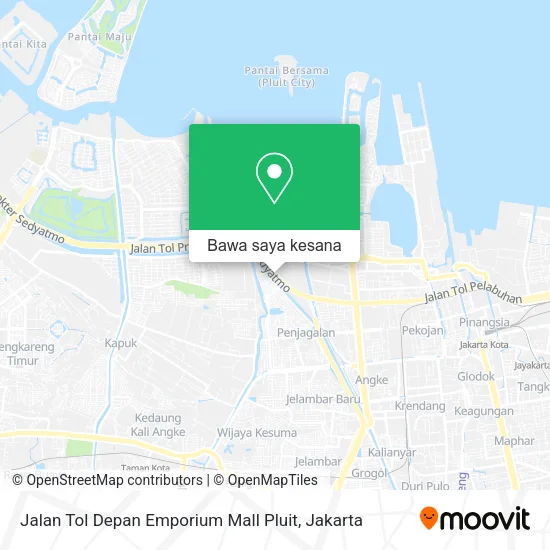 Peta Jalan Tol Depan Emporium Mall Pluit
