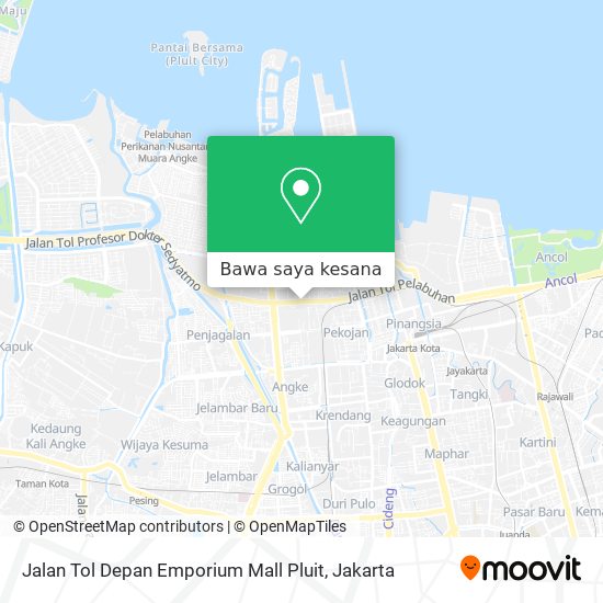 Peta Jalan Tol Depan Emporium Mall Pluit