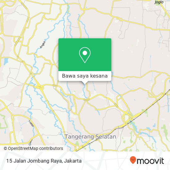 Peta 15 Jalan Jombang Raya