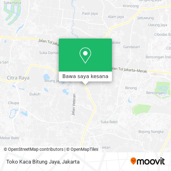 Peta Toko Kaca Bitung Jaya